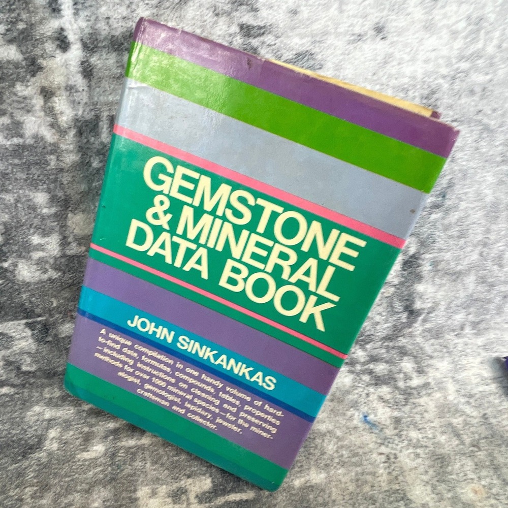 Gemstone & Mineral Data Book 1972 Hardcover‎ John Sinkankas Reference Guide